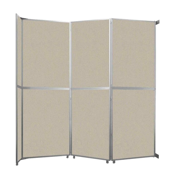 Operable Wall Folding Room Divider 11'9" x 12'3" Sand Fabric